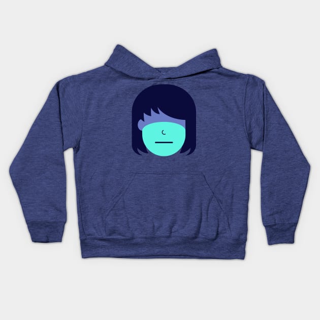 Deltarune Kris flat design Kids Hoodie by Herman12354